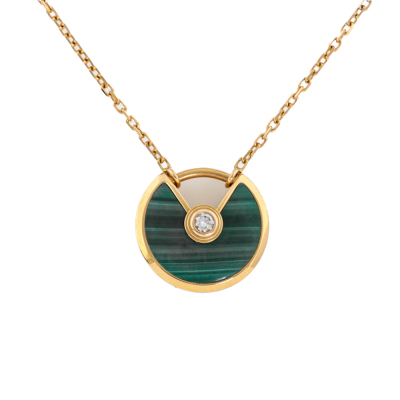 Cartier Amulette de Malachite Necklace