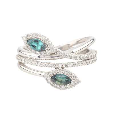 0.24ct Alexandrite & 0.50ct Diamond Ring
