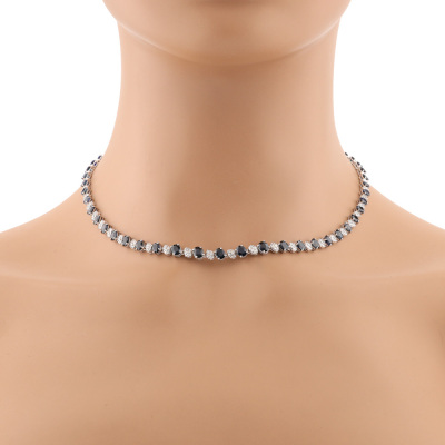 14.12ct Sapphire & Diamond Necklace
