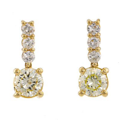 2.55ct Diamond Drop Earrings