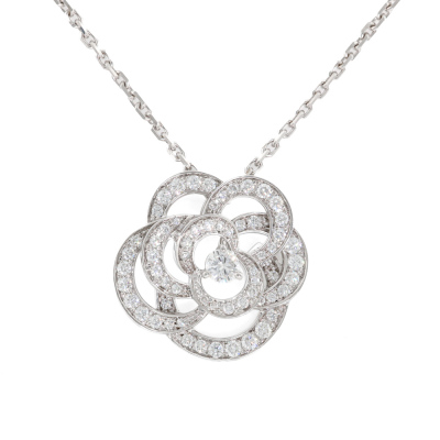 Chanel Fil De Camelia Diamond Necklace