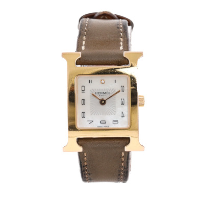 Hermes Heure H Mother of Pearl & Diamond Watch