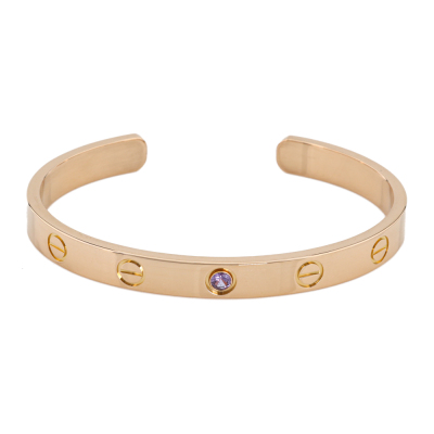 Cartier Love Bracelet, 1 Pink Sapphire