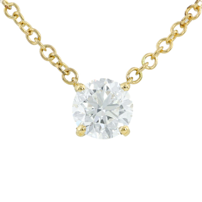 0.90ct Diamond Solitaire Pendant GIA E VS1