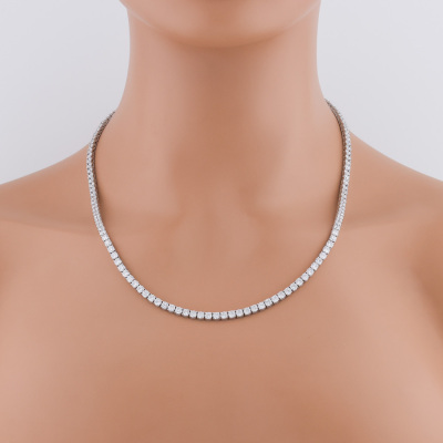 21.45ct Diamond Tennis Necklace