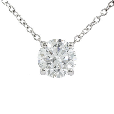 0.72ct Diamond Solitaire Pendant GIA D VVS1