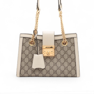 Gucci GG Supreme Padlock Shoulder Bag
