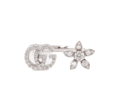 Gucci Flora GG Open Diamond Ring
