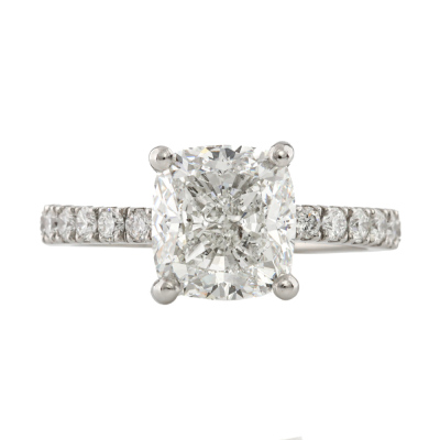 3.01ct Diamond Solitaire Ring GIA H SI2