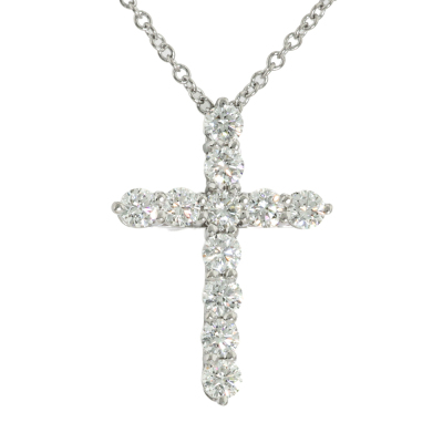 Tiffany & Co Cross Diamond Pendant