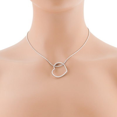 0.49ct Diamond Heart Design Pendant