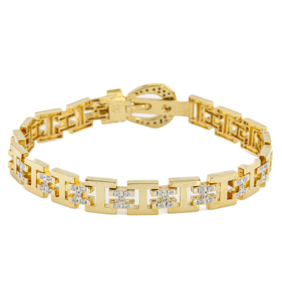 0.55ct Diamond 18ct Gold Bracelet 28.5g