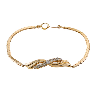 0.63ct Diamond 18ct Gold Bracelet