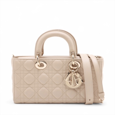 Christian Dior Medium Lady D-Joy Beige