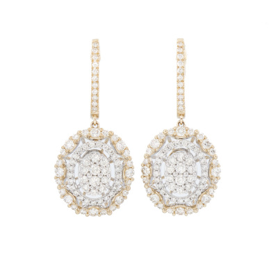 1.16ct Diamond Dress Earrings