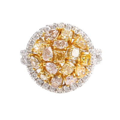 Fancy Colour & White Diamond Ring 2.90ct