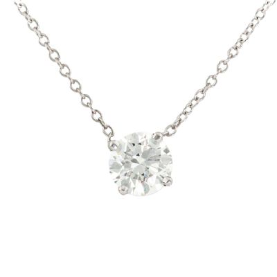 0.70ct Diamond Solitaire Pendant GIA H VS1