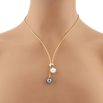 South Sea & Tahitian Pearls 10.3mm Lariat Necklace