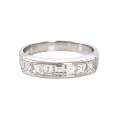 1.01ct Diamond Eternity Platinum Ring