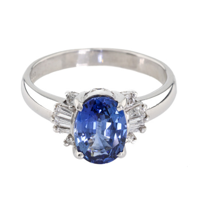1.64ct Sapphire & Diamond Ring