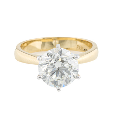 3.01ct Diamond Solitaire Ring GIA J SI2