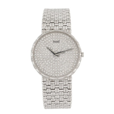 Piaget 18ct White Gold with Diamond Watch 92.7g