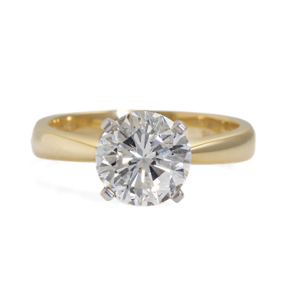 2.03ct Diamond Solitaire Ring GIA F VS2