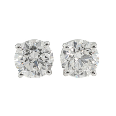 1.00ct Diamond Studs GIA D VS2, E VS1