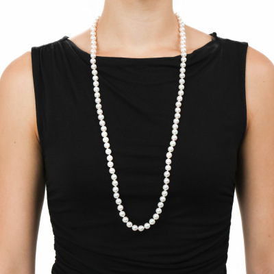 8.7-8.2mm Akoya Pearl Opera Length Necklace