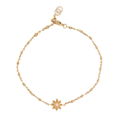 Gucci Flora Diamond Chain Bracelet