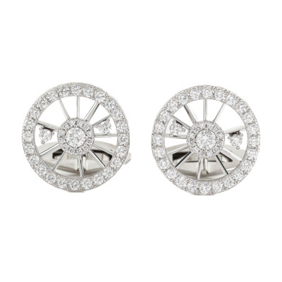 1.36ct Diamond Platinum Cufflinks 13.2g