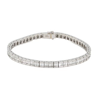 5.23ct Diamond Tennis Bracelet 18ct Gold