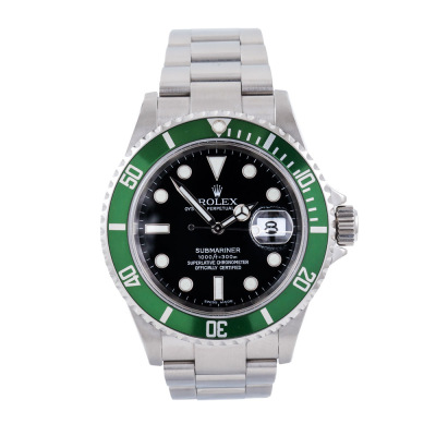 Rolex Submariner Date Kermit Mens Watch 16610LV*