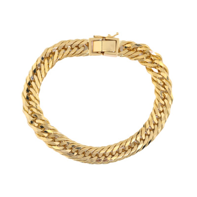 Curb Link Chain Bracelet 18ct Gold 50.2g