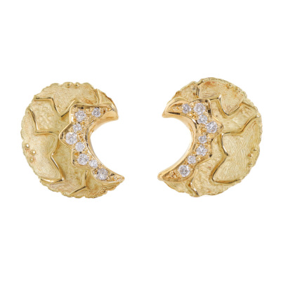 Diamond Earrings 18ct Yellow Gold 10.7g