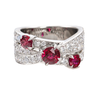 Harry Winston 1.17ct Ruby & Diamond Ring