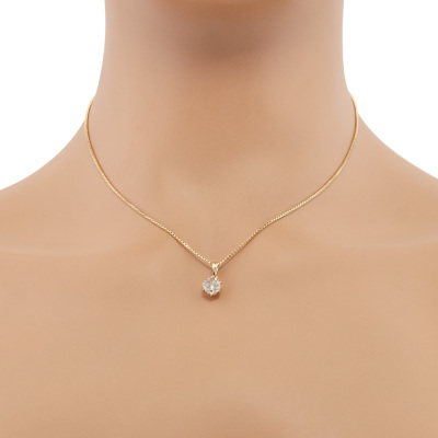 1.07ct Champagne Diamond Pendant 18ct Yellow Gold*