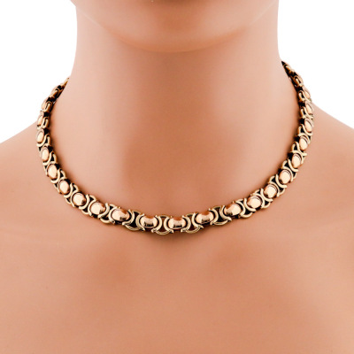 9ct Gold Fancy Link Necklace 52.9g