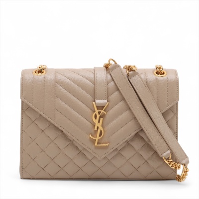 Saint Laurent Medium Envelope Bag Beige*