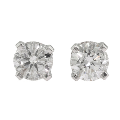 0.62ct Diamond Studs 18ct White Gold*