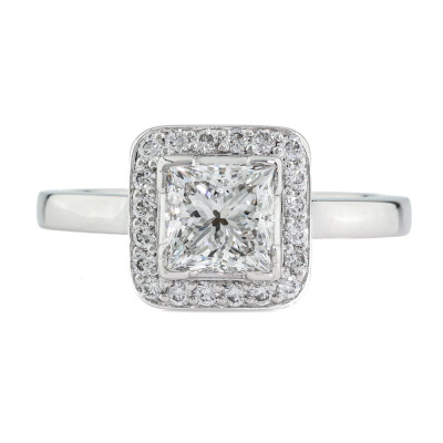 Bunda 1.01ct Centre Diamond Ring GIA F VS1*