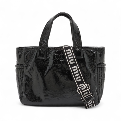 Miu Miu 2Way Tote Bag Black*