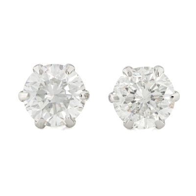 1.34ct Diamond Studs Platinum & 18ct Gold*