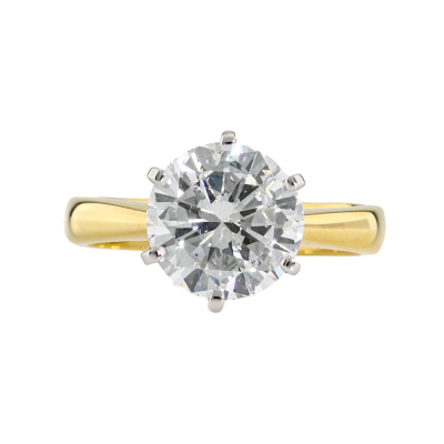 3.00ct Diamond Solitaire Ring GIA D SI2