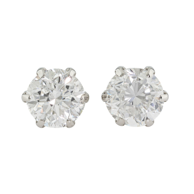 2.01ct Diamond Stud Earrings