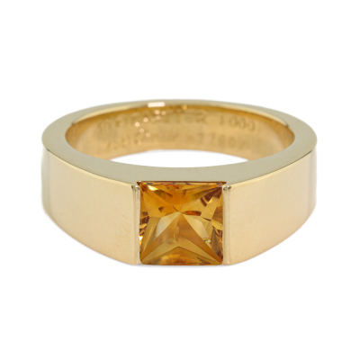 Cartier Citrine Tank Ring*