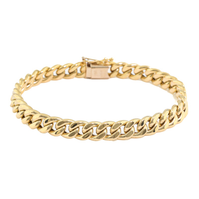 18ct Gold Curb Link Bracelet 15.4g*