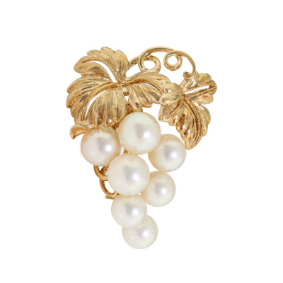 Mikimoto Akoya Pearl Grapes Brooch*
