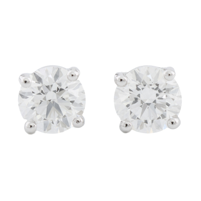 2.01ct Diamond Studs GIA D SI1