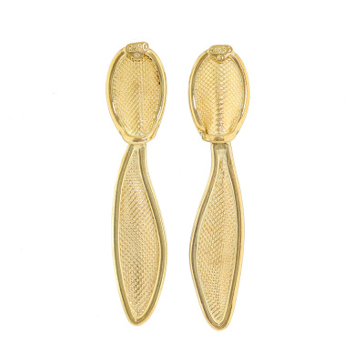 18ct Gold Drop Earrings 6.8g
